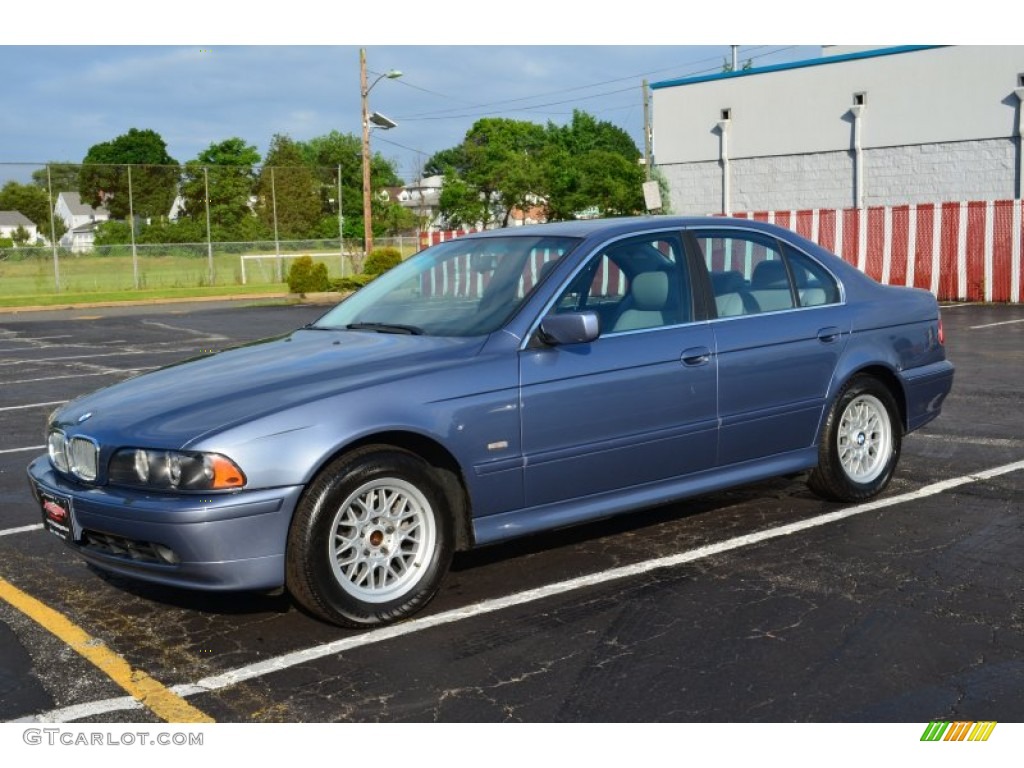 Blue Water Metallic 2002 BMW 5 Series 525i Sedan Exterior Photo #66666830