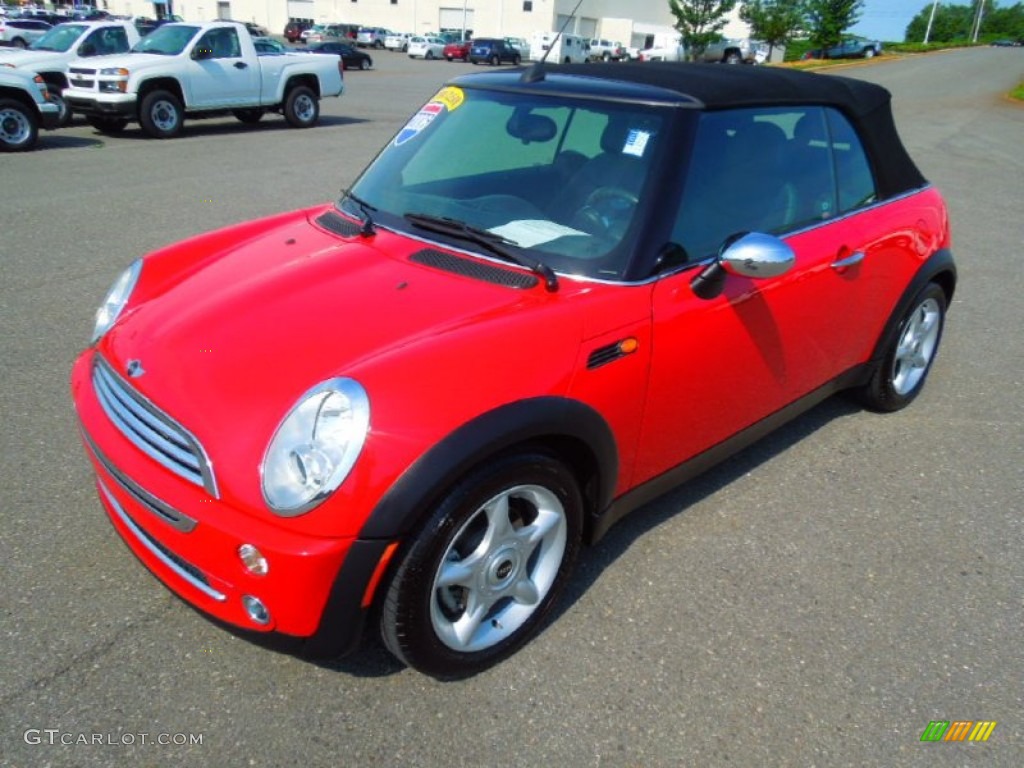 2006 Cooper Convertible - Chili Red / Black/Panther Black photo #1