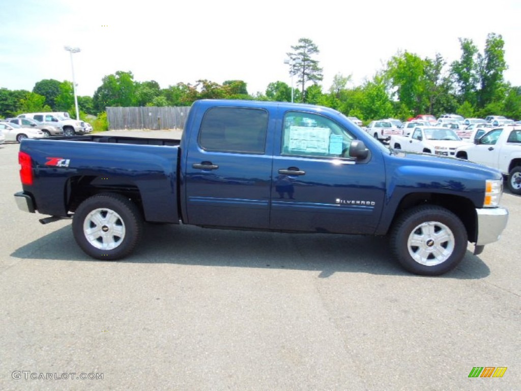 2012 Silverado 1500 LT Crew Cab 4x4 - Imperial Blue Metallic / Light Titanium/Dark Titanium photo #3