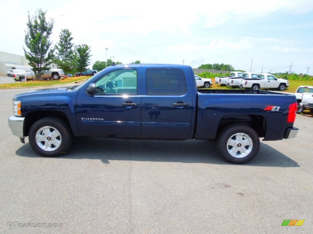 2012 Silverado 1500 LT Crew Cab 4x4 - Imperial Blue Metallic / Light Titanium/Dark Titanium photo #4