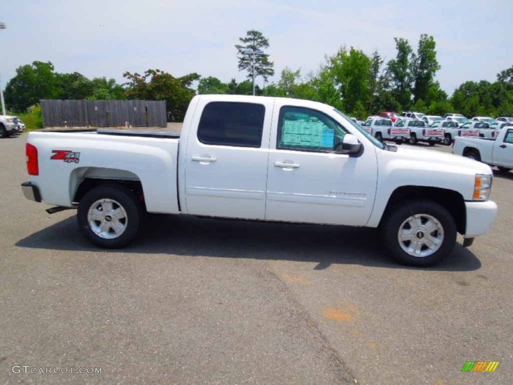 2012 Silverado 1500 LT Crew Cab 4x4 - Summit White / Light Titanium/Dark Titanium photo #3