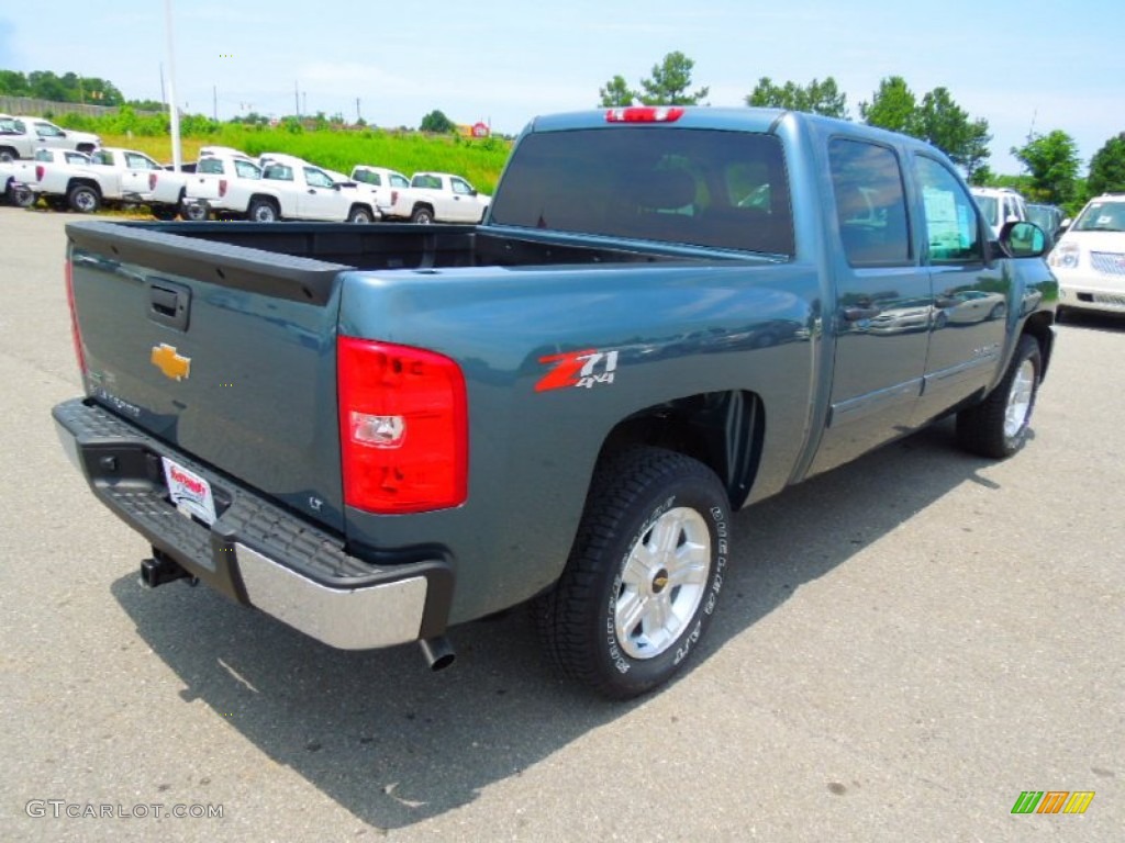 2012 Silverado 1500 LT Crew Cab 4x4 - Blue Granite Metallic / Ebony photo #6