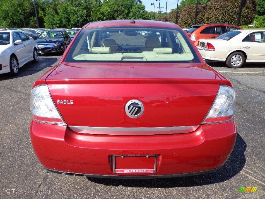 2009 Sable Sedan - Sangria Red Metallic / Medium Light Stone photo #3