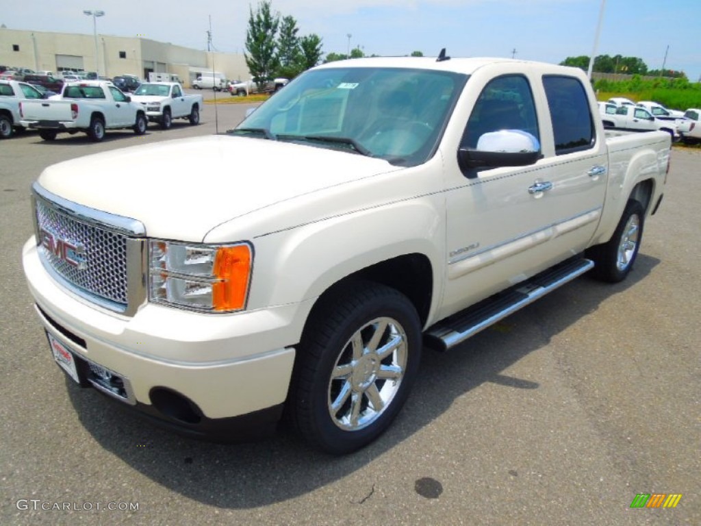 White Diamond Tricoat 2012 GMC Sierra 1500 Denali Crew Cab 4x4 Exterior Photo #66669666