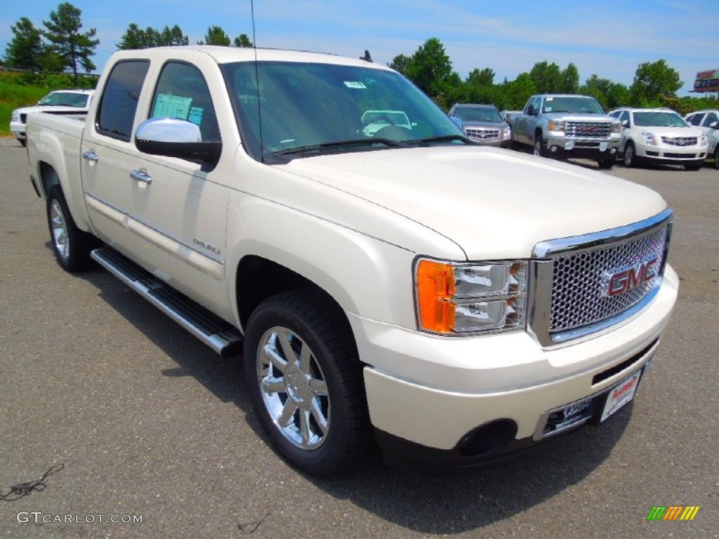 2012 Sierra 1500 Denali Crew Cab 4x4 - White Diamond Tricoat / Ebony photo #2