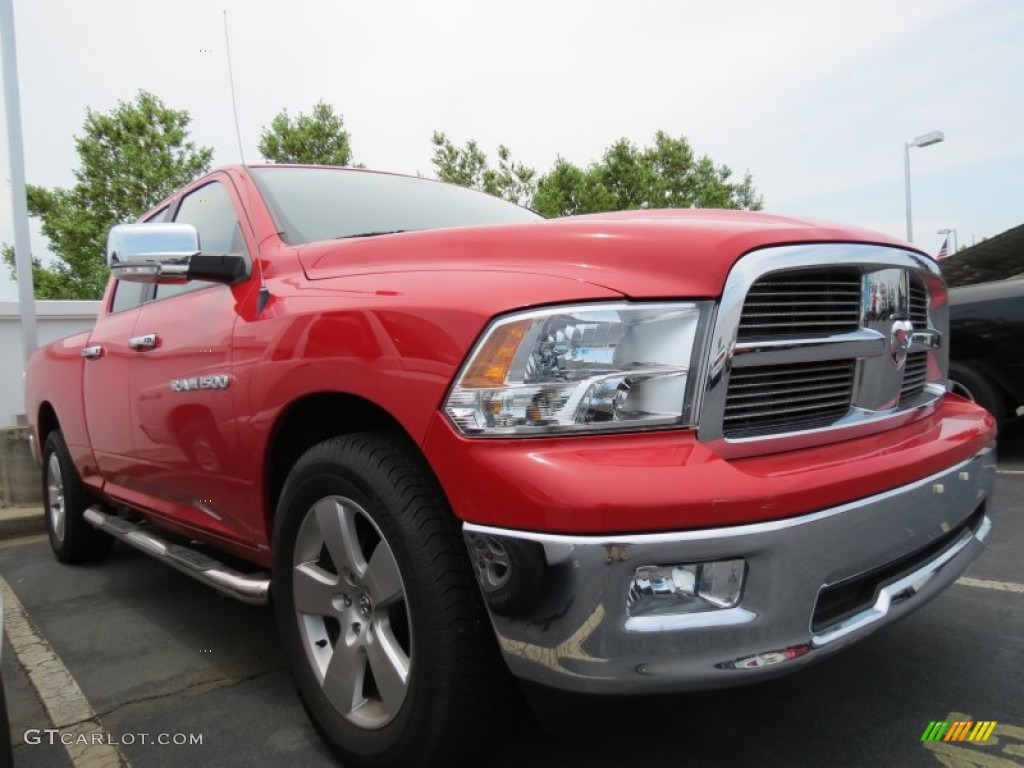 2011 Ram 1500 Big Horn Quad Cab - Flame Red / Dark Slate Gray/Medium Graystone photo #4