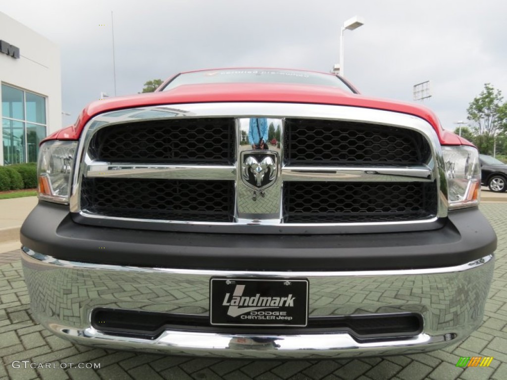 2011 Ram 1500 ST Quad Cab - Flame Red / Dark Slate Gray/Medium Graystone photo #8