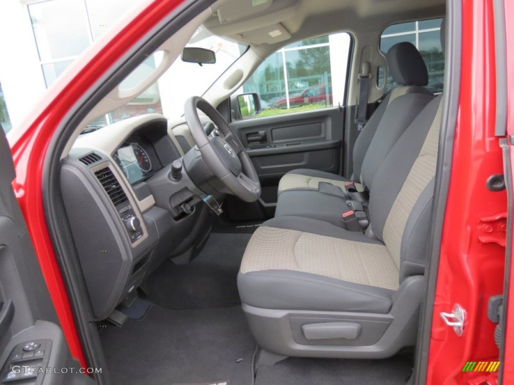 2011 Ram 1500 ST Quad Cab - Flame Red / Dark Slate Gray/Medium Graystone photo #10