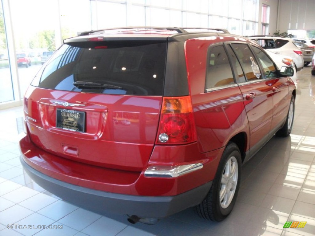 2004 Pacifica Touring - Deep Molten Red Pearl / Light Taupe photo #2