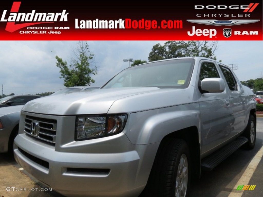 2008 Ridgeline RTS - Billet Silver Metallic / Gray photo #1