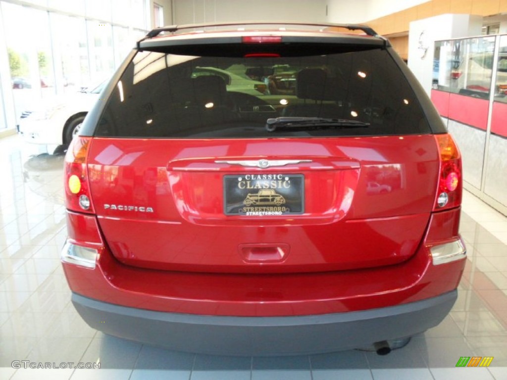 2004 Pacifica Touring - Deep Molten Red Pearl / Light Taupe photo #4