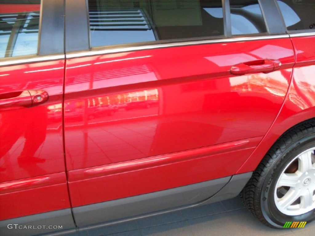 2004 Pacifica Touring - Deep Molten Red Pearl / Light Taupe photo #6