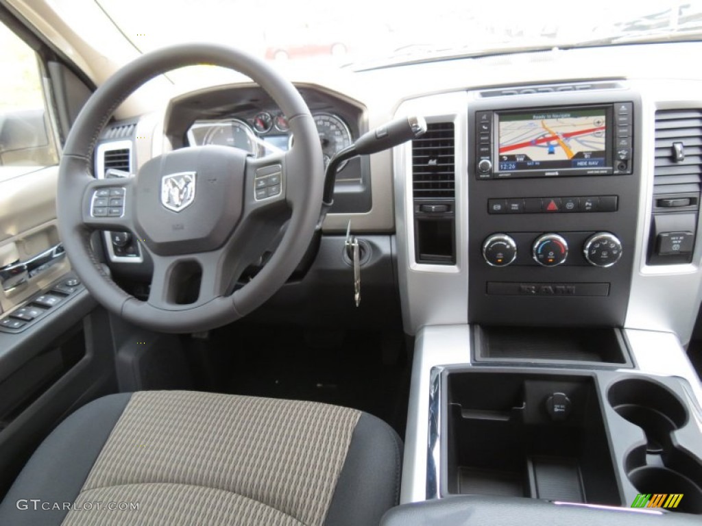 2012 Dodge Ram 3500 HD Big Horn Crew Cab Dually Dark Slate/Medium Graystone Dashboard Photo #66670928