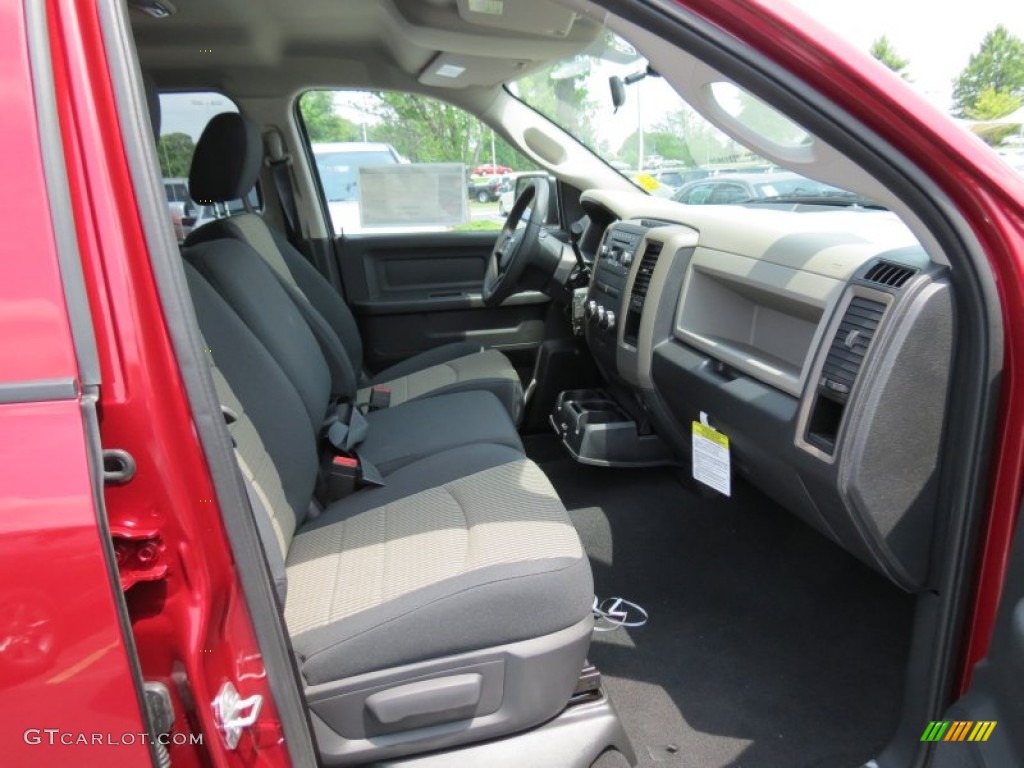 2012 Ram 1500 Express Quad Cab - Deep Cherry Red Crystal Pearl / Dark Slate Gray/Medium Graystone photo #9