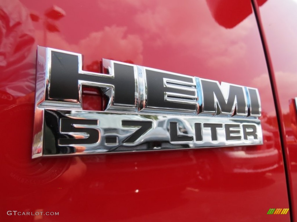 2012 Ram 1500 Big Horn Quad Cab 4x4 - Flame Red / Dark Slate Gray/Medium Graystone photo #6