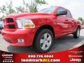 2012 Flame Red Dodge Ram 1500 Express Quad Cab  photo #1