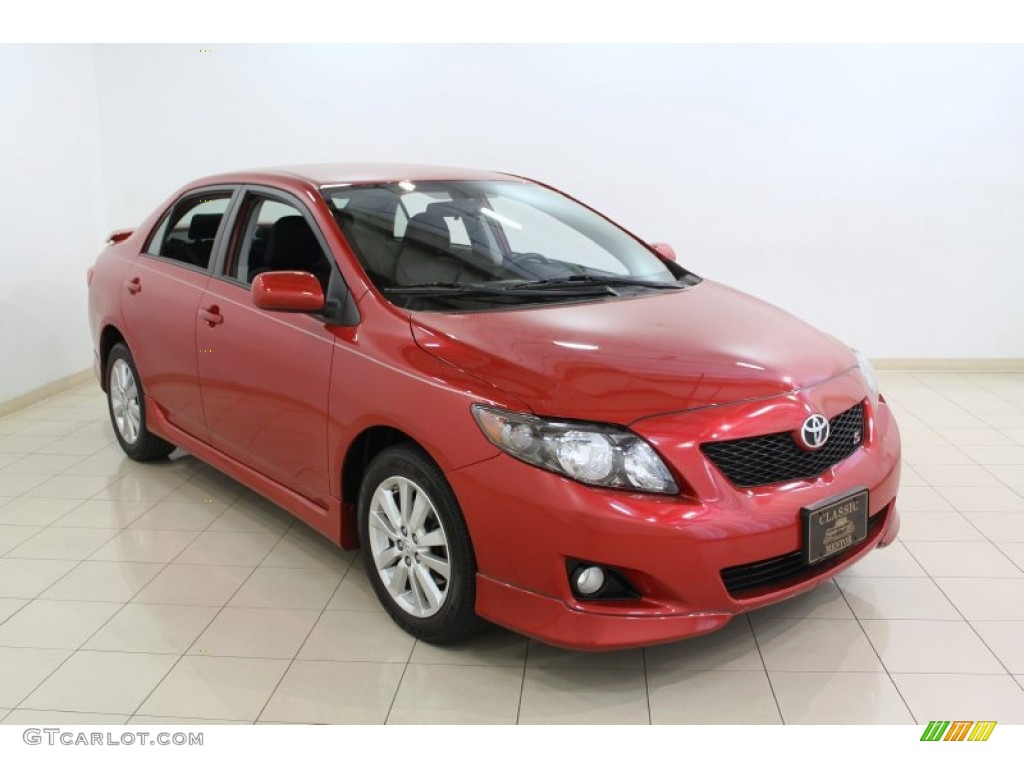 Barcelona Red Metallic 2010 Toyota Corolla S Exterior Photo #66671327