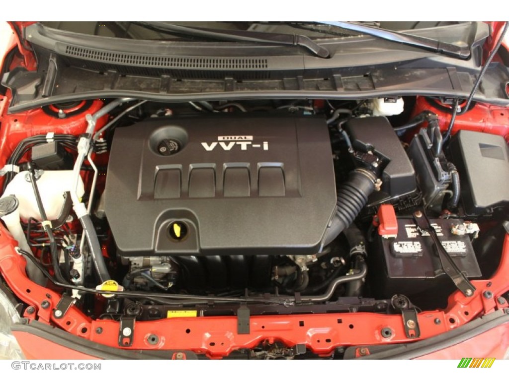 2010 Toyota Corolla S 1.8 Liter DOHC 16-Valve Dual VVT-i 4 Cylinder Engine Photo #66671399