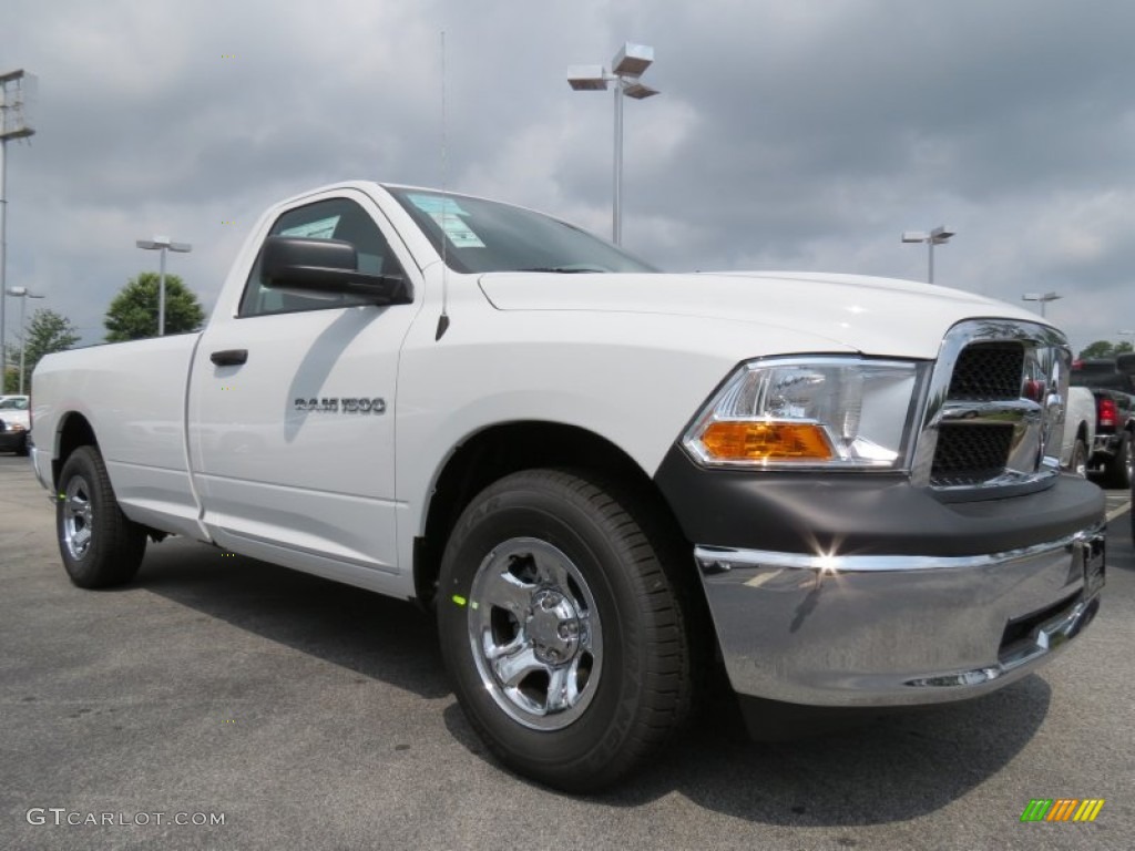 2012 Ram 1500 ST Regular Cab - Bright White / Dark Slate Gray/Medium Graystone photo #4