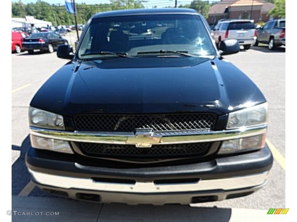 2003 Silverado 1500 LS Extended Cab 4x4 - Black / Dark Charcoal photo #2