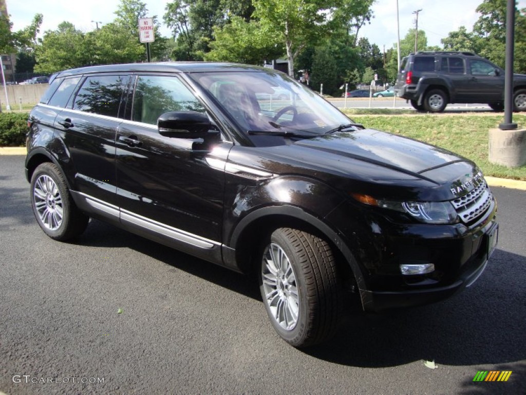 Barolo Black Premium Metallic 2012 Land Rover Range Rover Evoque Prestige Exterior Photo #66674627