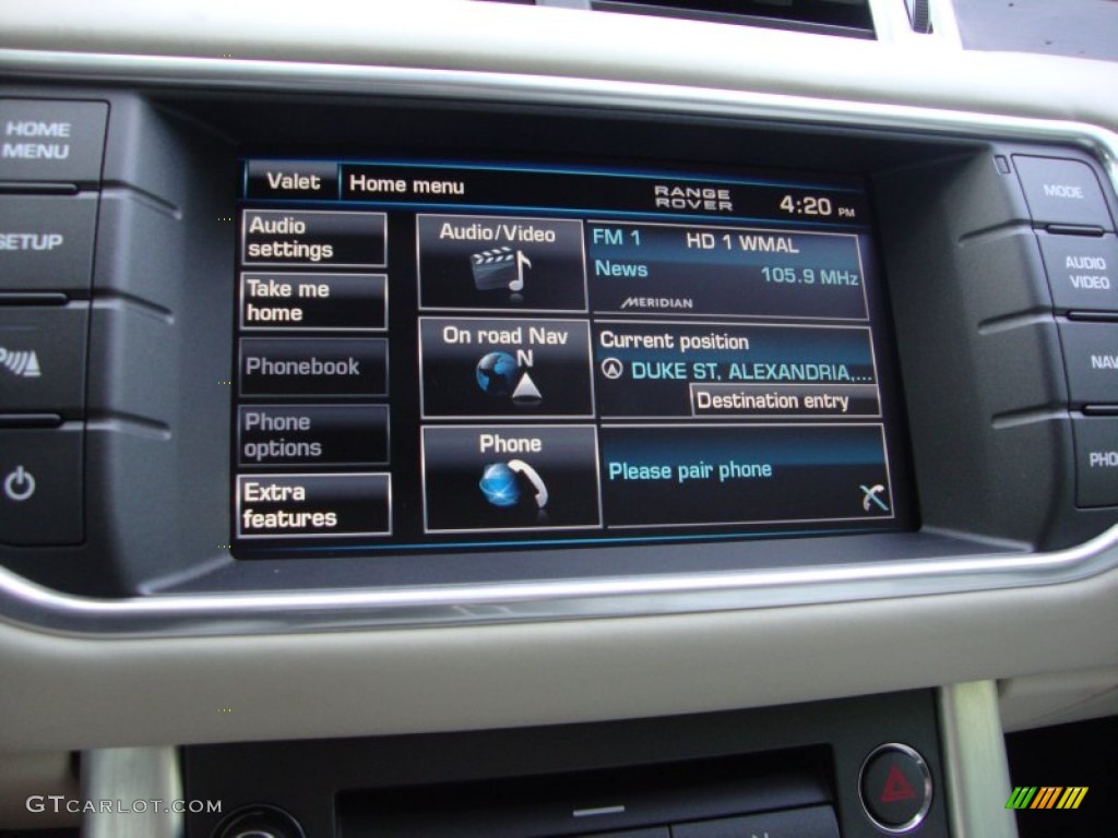 2012 Land Rover Range Rover Evoque Prestige Controls Photo #66674660