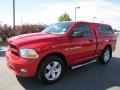 2012 Flame Red Dodge Ram 1500 Express Regular Cab 4x4  photo #3