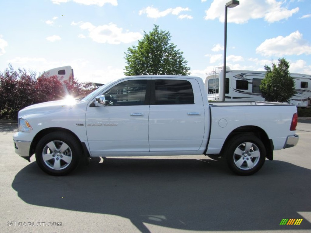 2011 Ram 1500 Big Horn Crew Cab 4x4 - Bright White / Dark Slate Gray/Medium Graystone photo #4