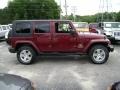  2010 Wrangler Unlimited Sahara 4x4 Red Rock Crystal Pearl