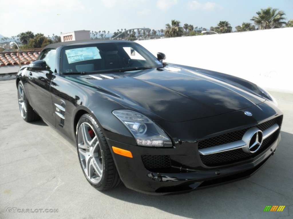 2012 SLS AMG Roadster - Obsidian Black Metallic / designo Black photo #1