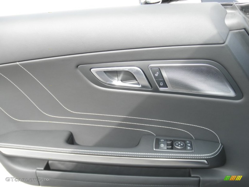 2012 Mercedes-Benz SLS AMG Roadster designo Black Door Panel Photo #66681718