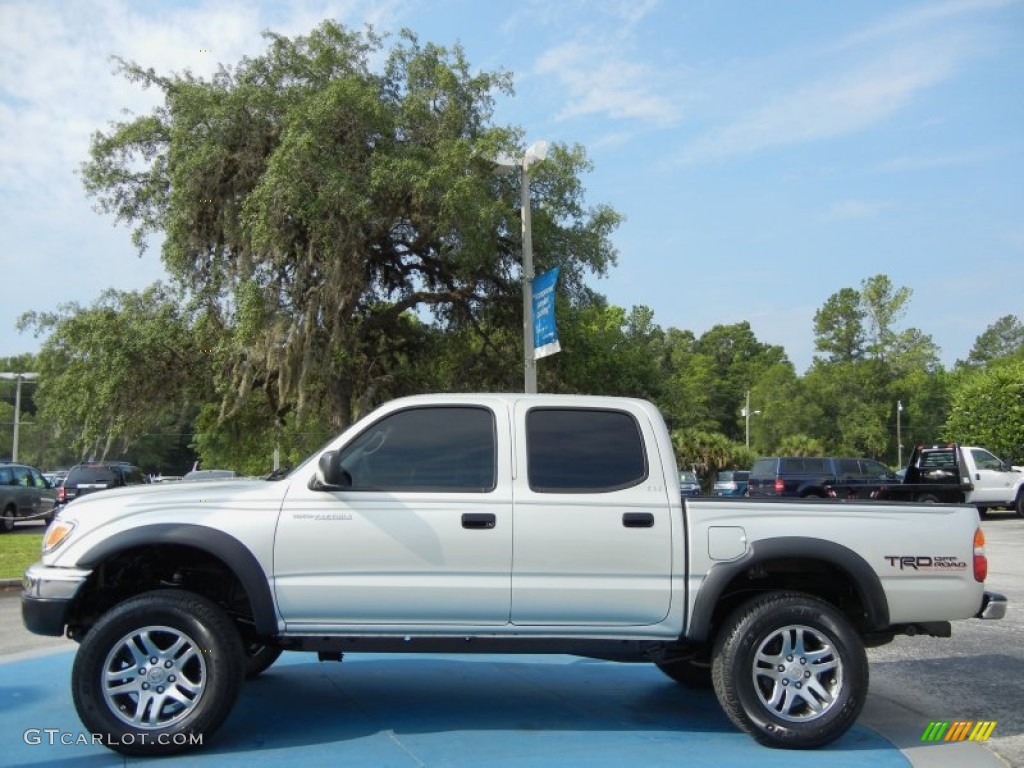 2004 Tacoma V6 PreRunner TRD Double Cab - Lunar Mist Metallic / Charcoal photo #2