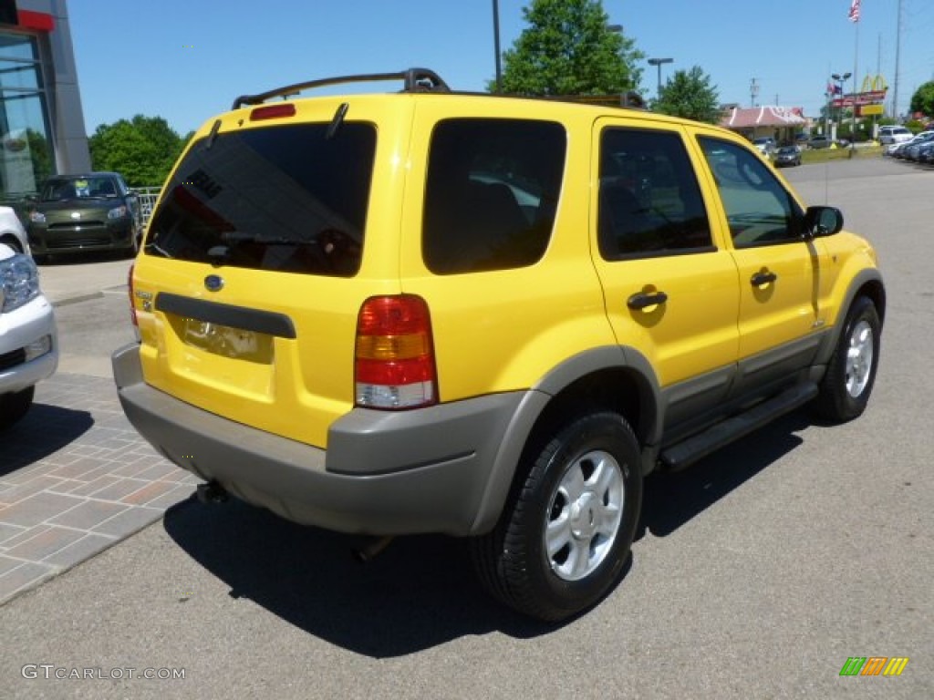 2001 Escape XLT V6 4WD - Chrome Yellow Metallic / Medium Parchment Beige photo #7