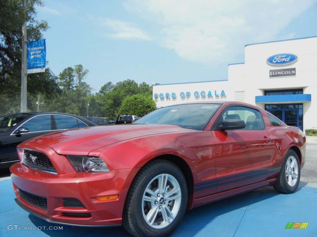 Red Candy Metallic Ford Mustang