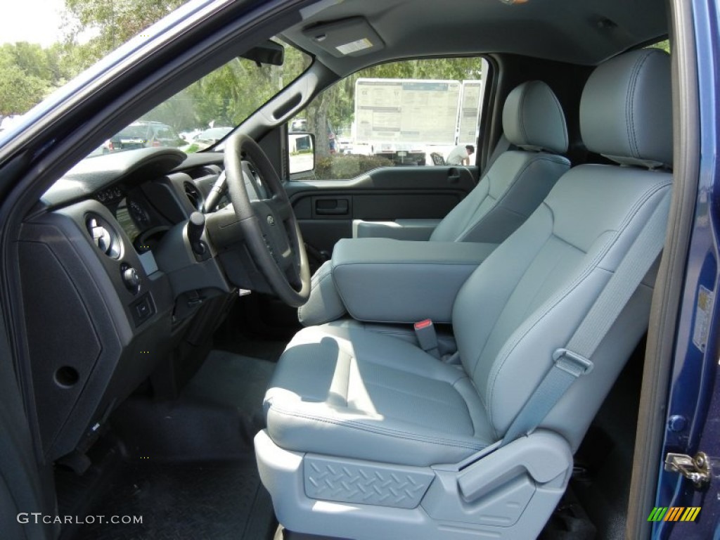 Steel Gray Interior 2012 Ford F150 XL Regular Cab Photo #66684350