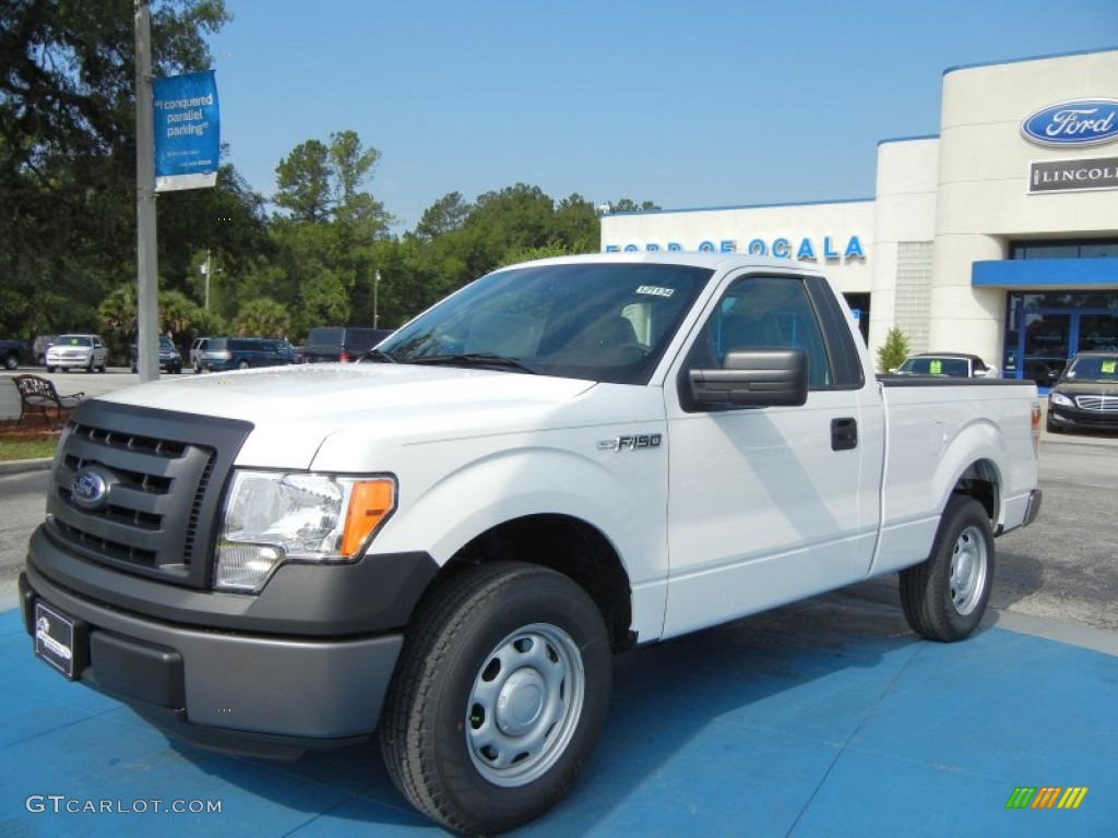 2012 F150 XL Regular Cab - Oxford White / Steel Gray photo #1