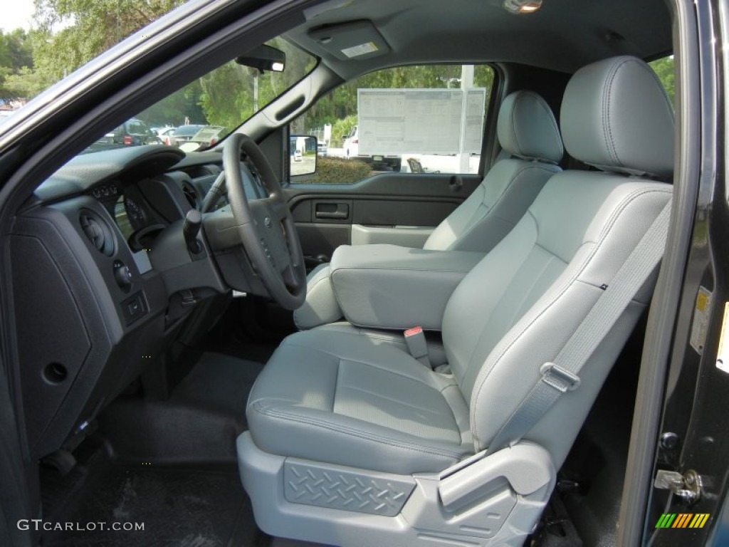 Steel Gray Interior 2012 Ford F150 XL Regular Cab Photo #66684545