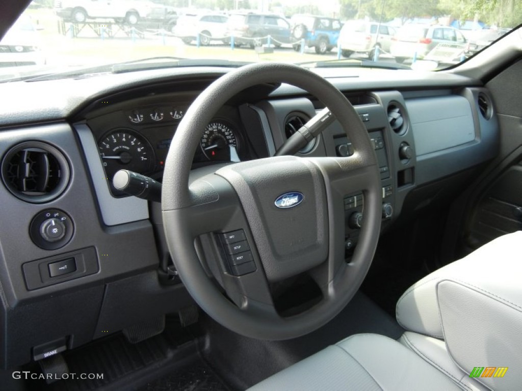 2012 Ford F150 XL Regular Cab Steel Gray Dashboard Photo #66684548