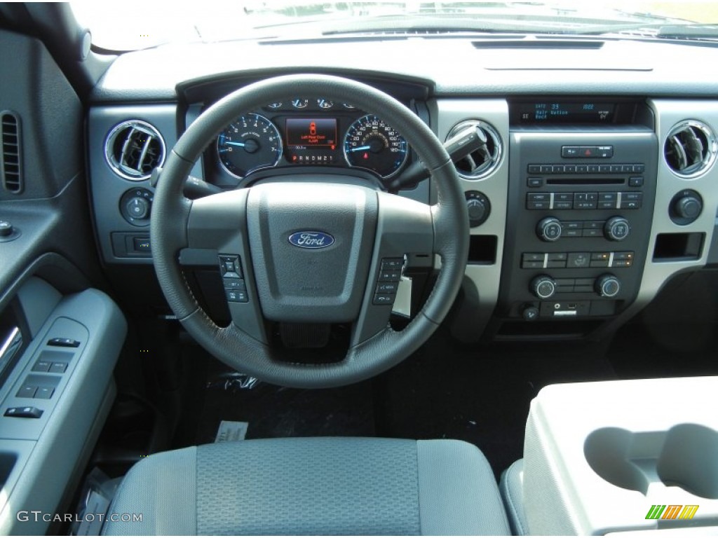 2012 Ford F150 XLT SuperCrew 4x4 Steel Gray Dashboard Photo #66684650