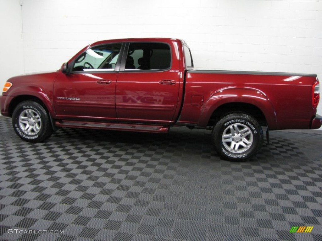 2004 Tundra Limited Double Cab 4x4 - Salsa Red Pearl / Light Charcoal photo #6