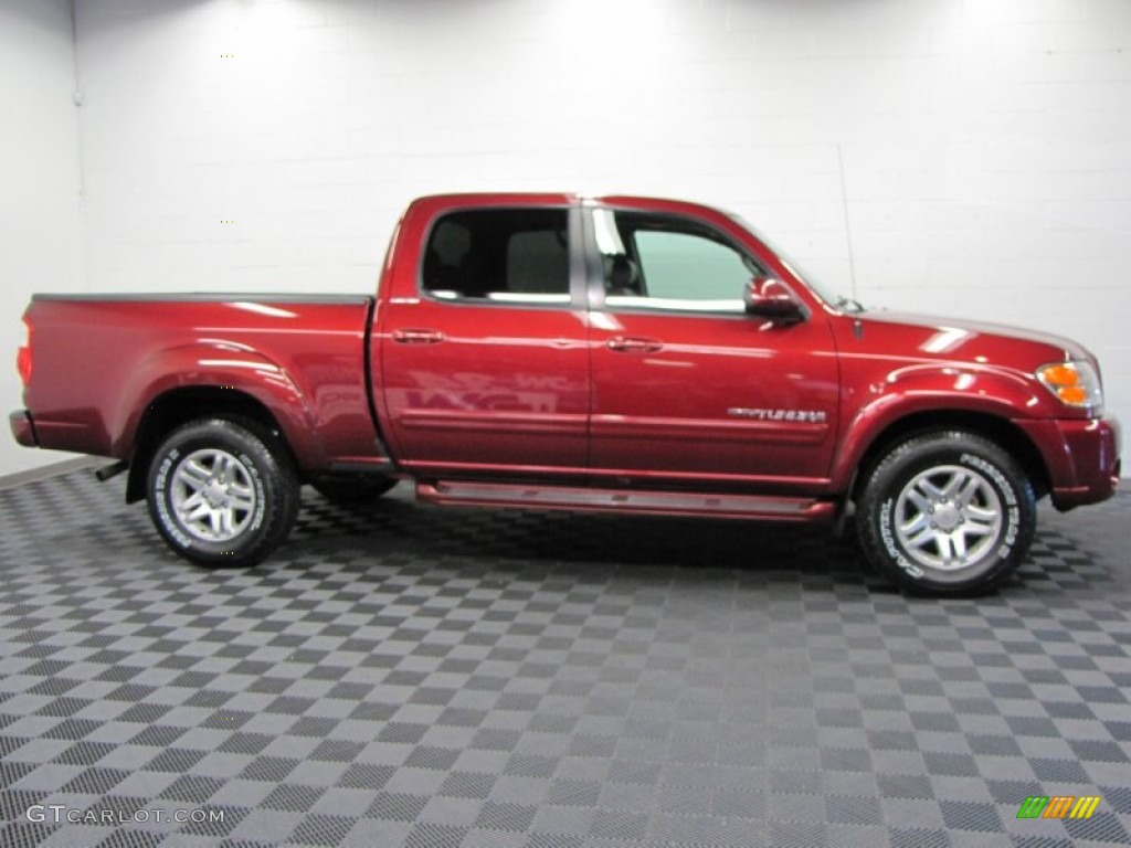 2004 Tundra Limited Double Cab 4x4 - Salsa Red Pearl / Light Charcoal photo #7