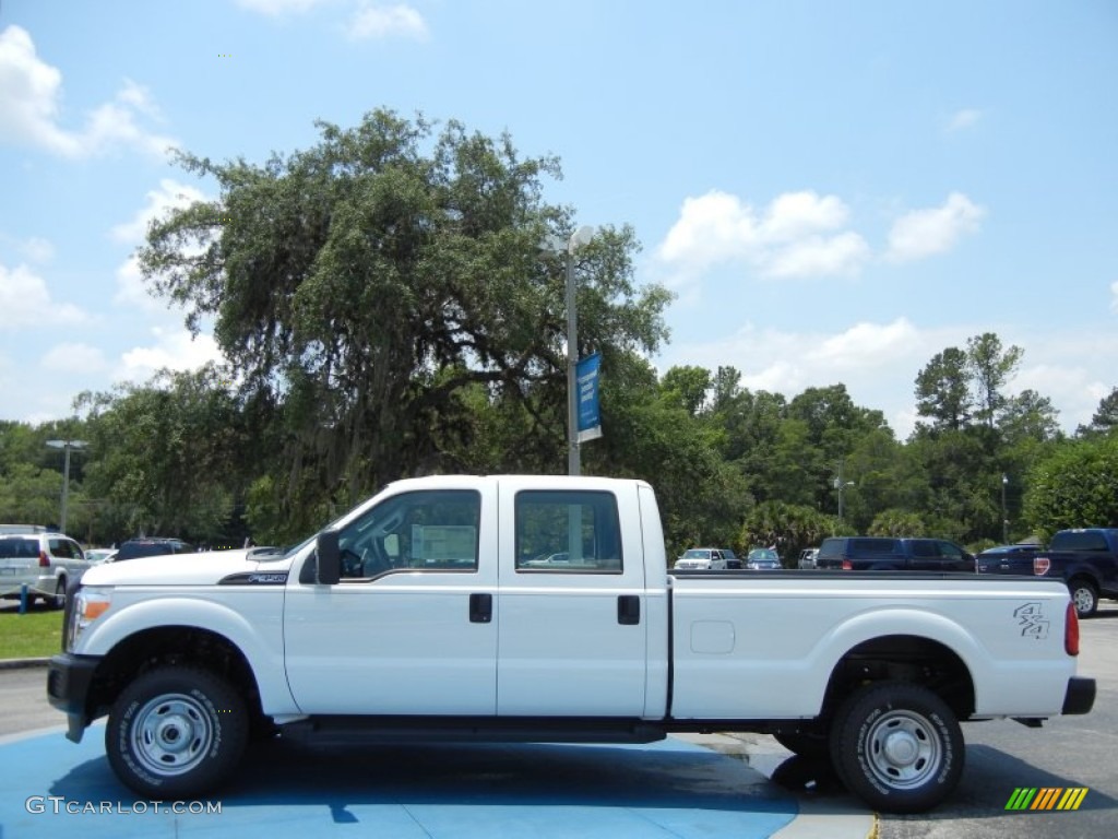 2012 F350 Super Duty XL Crew Cab 4x4 - Oxford White / Steel photo #2