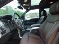 Platinum Sienna Brown/Black Leather 2012 Ford F150 Platinum SuperCrew 4x4 Interior Color
