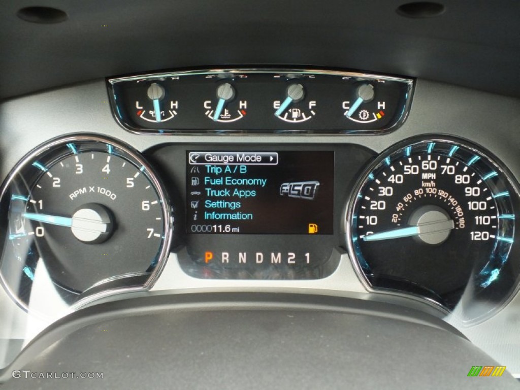 2012 Ford F150 Platinum SuperCrew 4x4 Gauges Photo #66685589