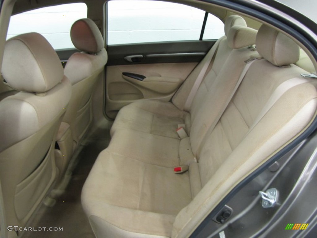2007 Honda Civic Hybrid Sedan Rear Seat Photo #66685616