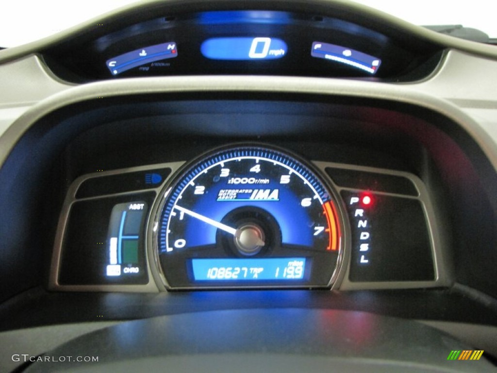 2007 Honda Civic Hybrid Sedan Gauges Photo #66685745