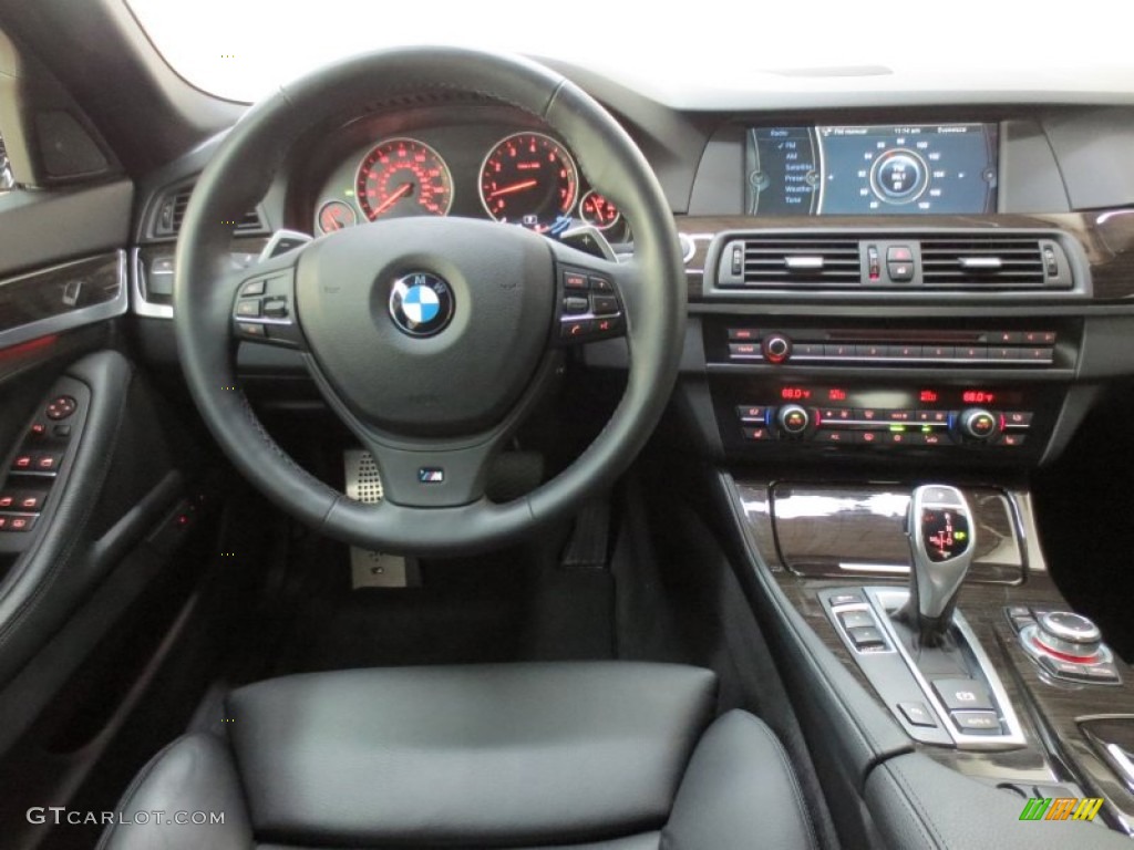 2011 BMW 5 Series 535i Sedan Black Dashboard Photo #66685898