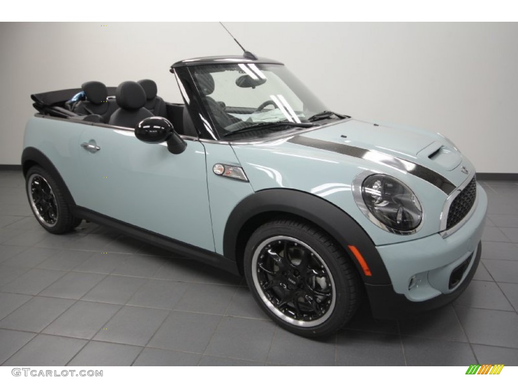 Ice Blue 2012 Mini Cooper S Convertible Exterior Photo #66688987