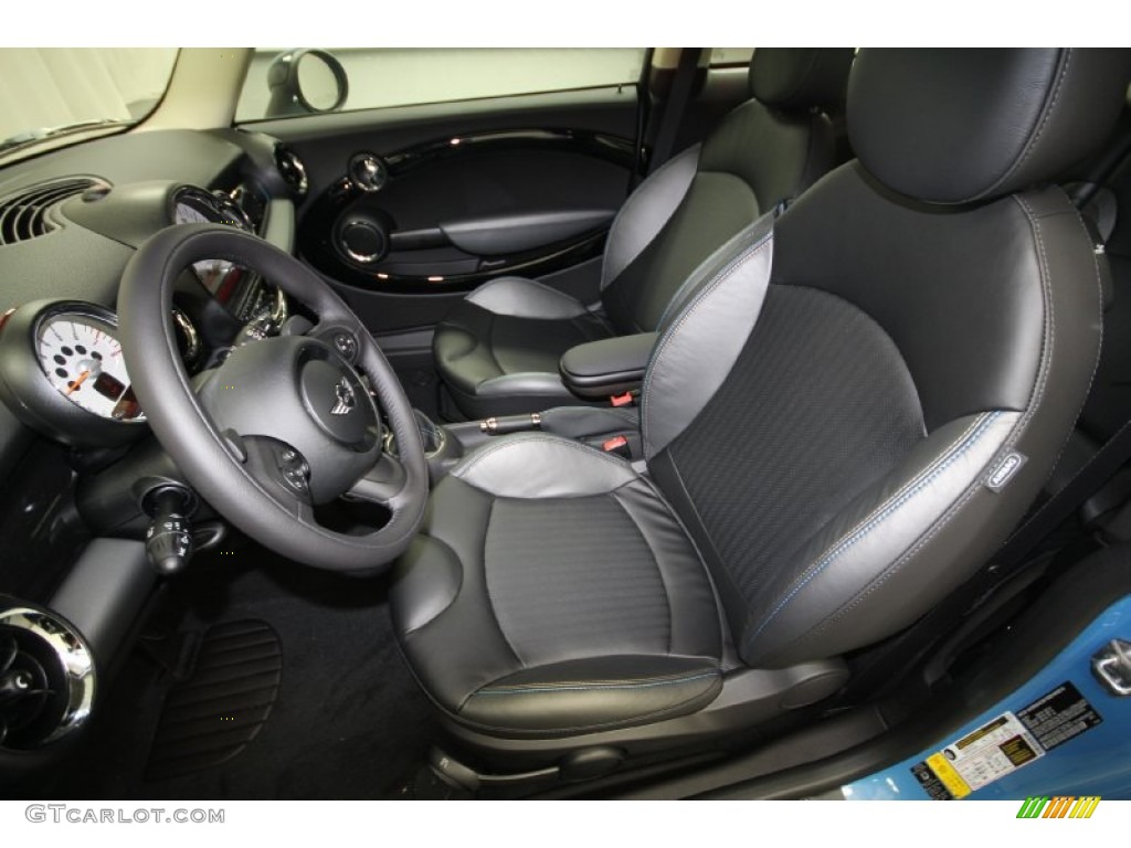 Bayswater Punch Rocklite Anthracite Leather Interior 2012 Mini Cooper S Hardtop Bayswater Package Photo #66689207