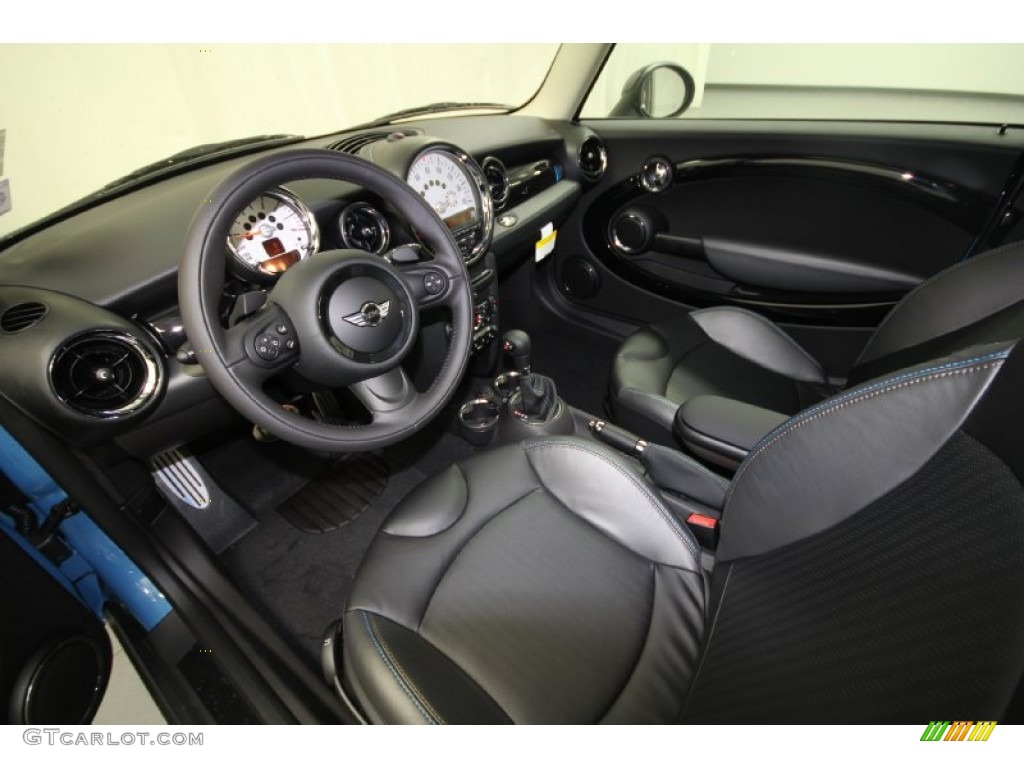 Bayswater Punch Rocklite Anthracite Leather Interior 2012 Mini Cooper S Hardtop Bayswater Package Photo #66689285
